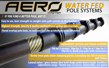 Load image into Gallery viewer, Aero Master Range: "Boss" 100% High Modulus Carbon Fibre Kevlar Water Fed Pole