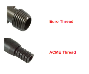 ACME or Euro Thread To Universal Cone Pole Tip
